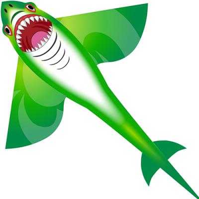 2428-2 Green Shark Kite 