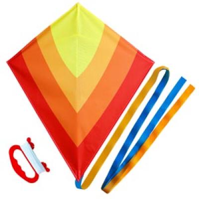 2418-1 Rainbow Stripe Diamond Kite