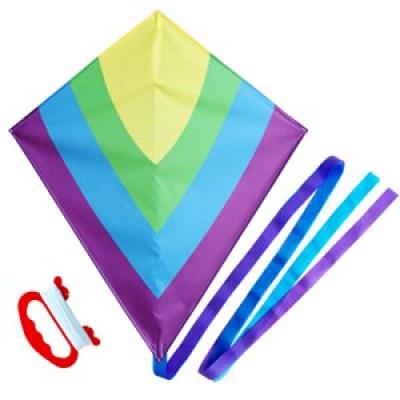 2418-3 Rainbow Stripe Diamond Kite