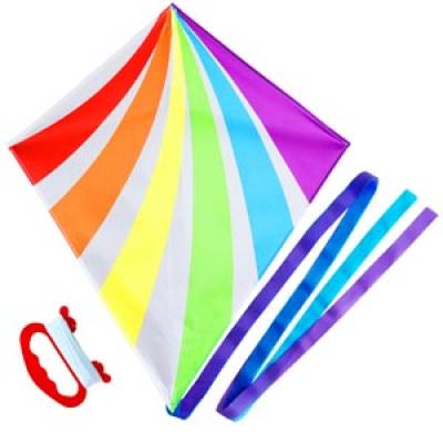 2426-2 Rainbow Stripe Diamond Kite