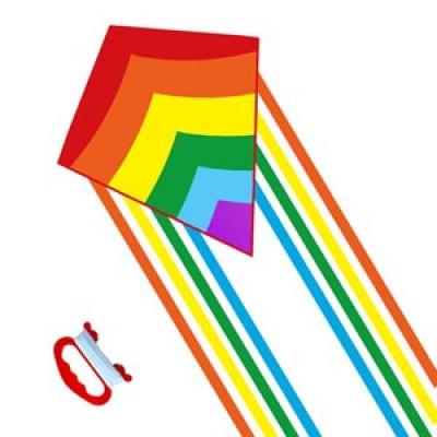 2414-1 Rainbow Diamond kite 