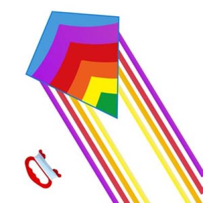 2414-2 Rainbow Diamond kite 