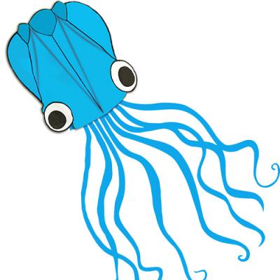 2371-4 Blue Octopus Kite 