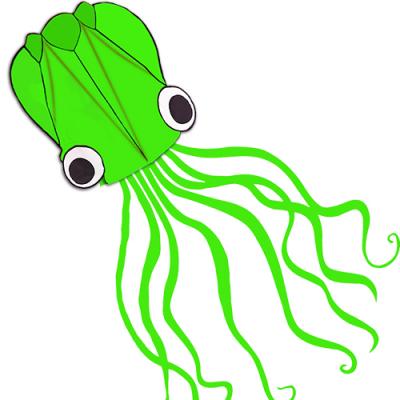 2371-6 Green Octopus Kite