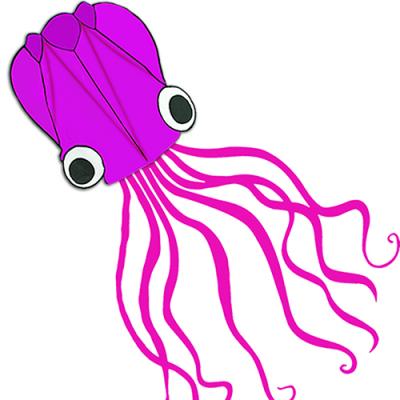 2371-5 Purple Octopus Kite