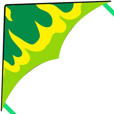 2420-2 Green Flame Delta Kite 