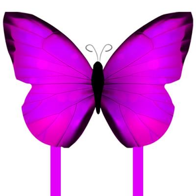 2409-4 Purple Butterfly Kite