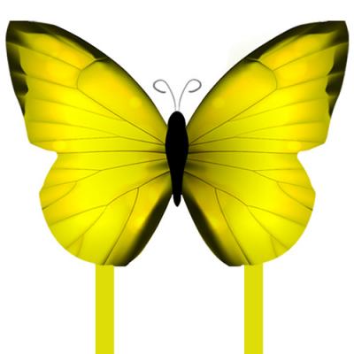 2409-5 Yellow Butterfly Kite