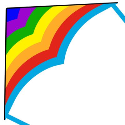 2316 Rainbow Delta Kite 