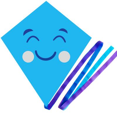 2423-1 Blue Emoji Smiling Diamond Kite